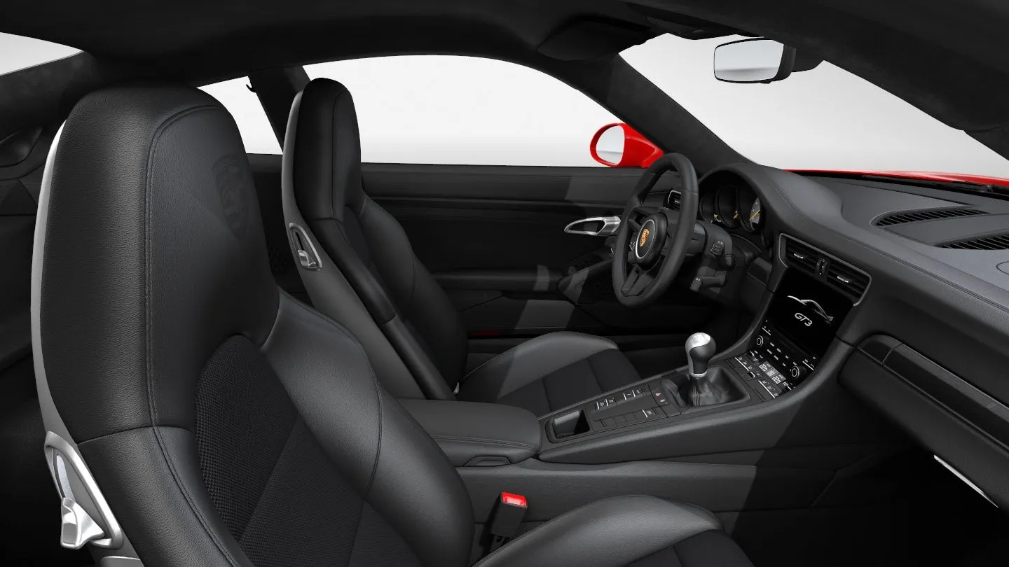 Bild 1 zu Innenfarbe & Material: Lederausstattung schwarz, Sitzmittelstreifen in Stoff schwarz